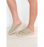 Moama Khaki Espadrille Slide