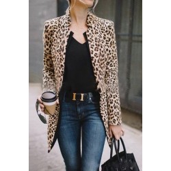 women's leopard print fashion casual jacket HE1607-04-02