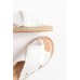 Moama White Espadrille Slide